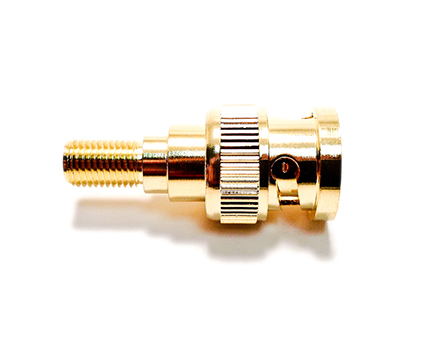 Mueller Electric Straight 50Ω RF Adapter BNC Plug to SMA Socket 12.4GHz
