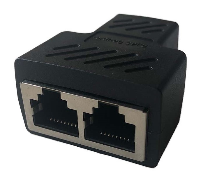 RS PRO 2-Port RJ45 Female 2 Way Splitter Adapter, Shielded