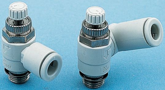 SMC AS Series Threaded Flow Regulator x 10mm Tube Outlet Port