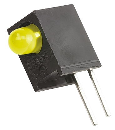 Marl 113-311-04, Yellow Right Angle PCB LED Indicator, Through Hole 2.1 V