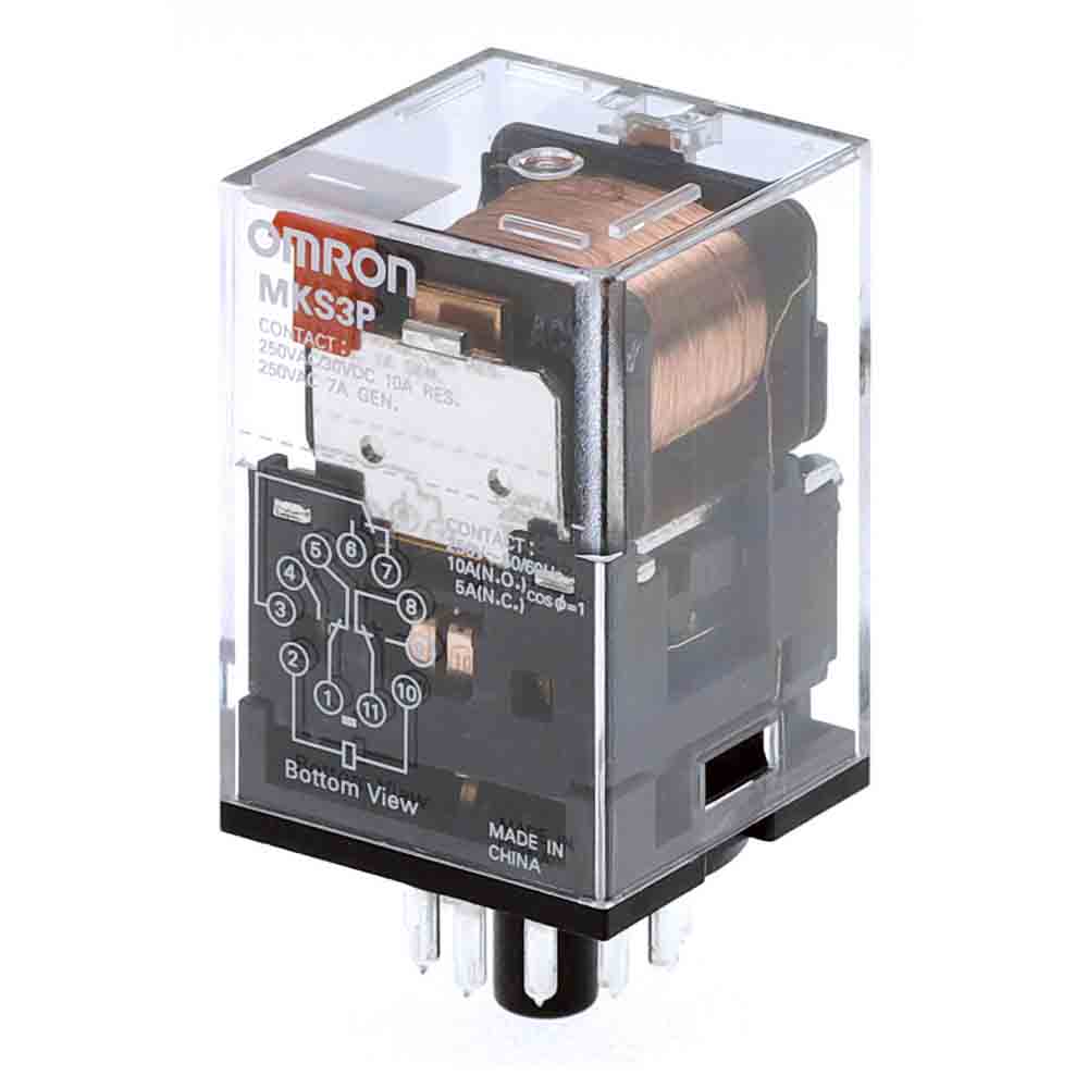 Omron Non-Latching Relay, 10A Switching Current, 3PDT