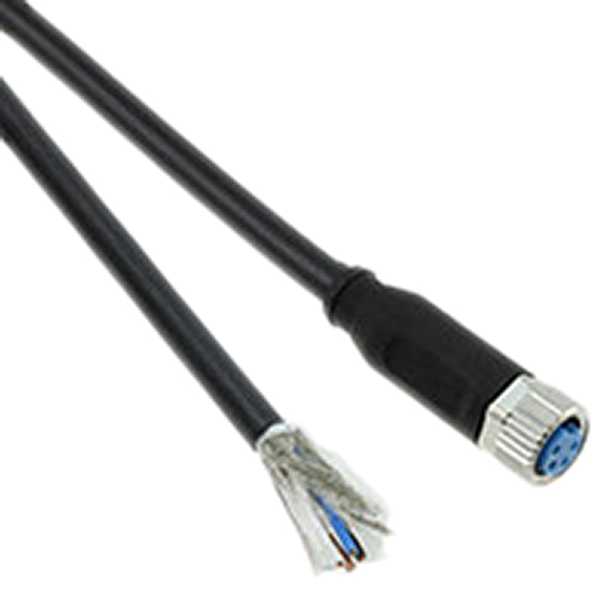 TE Connectivity Female 4 way M8 to Unterminated Free End Sensor Actuator Cable, 1.5 m