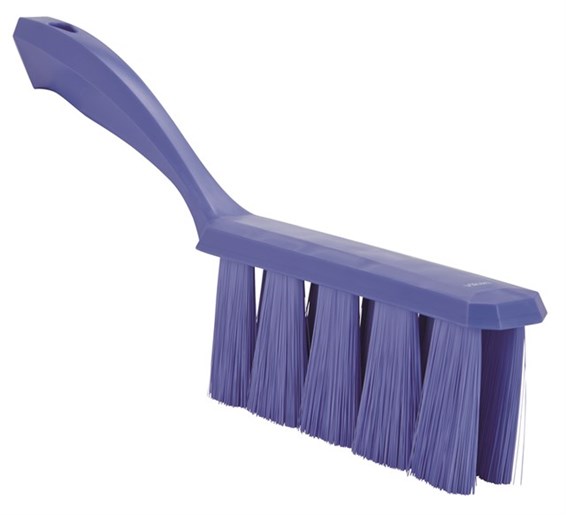 Vikan Broom, Violet With Polyester, Polypropylene, Stainless Steel Bristles for  for General Purpose