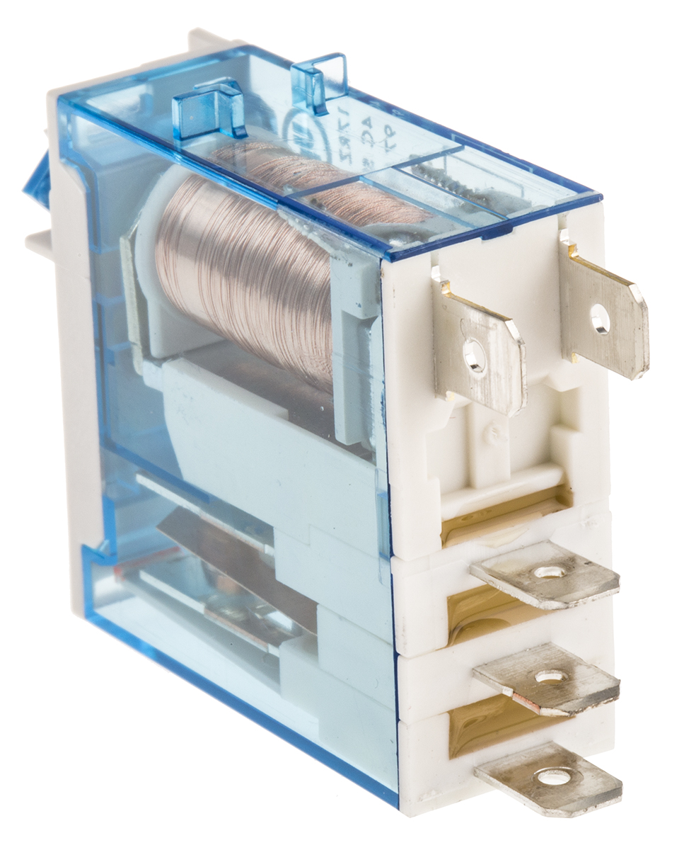 Finder Plug In Relay, 12V dc Coil, 25A Switching Current, SPDT