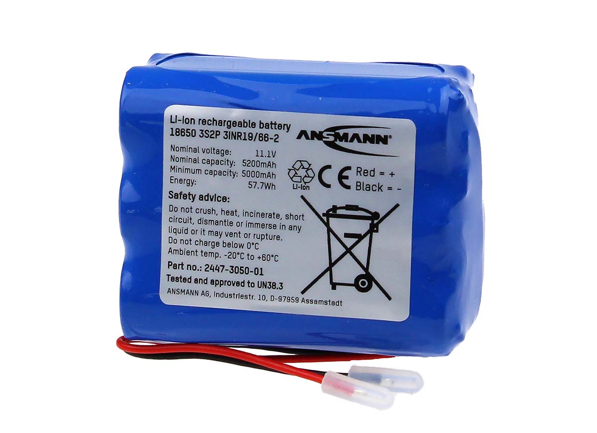 Ansmann 10.8V Lithium-Ion Rechargeable Battery Pack, 5.2Ah - Pack of 1
