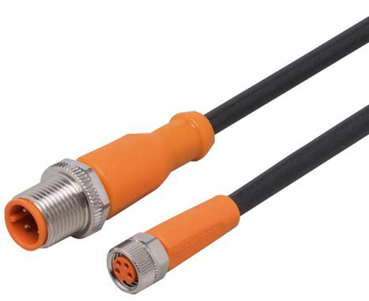ifm electronic Female 4 way M8 to 4 way M12 Sensor Actuator Cable, 5 m