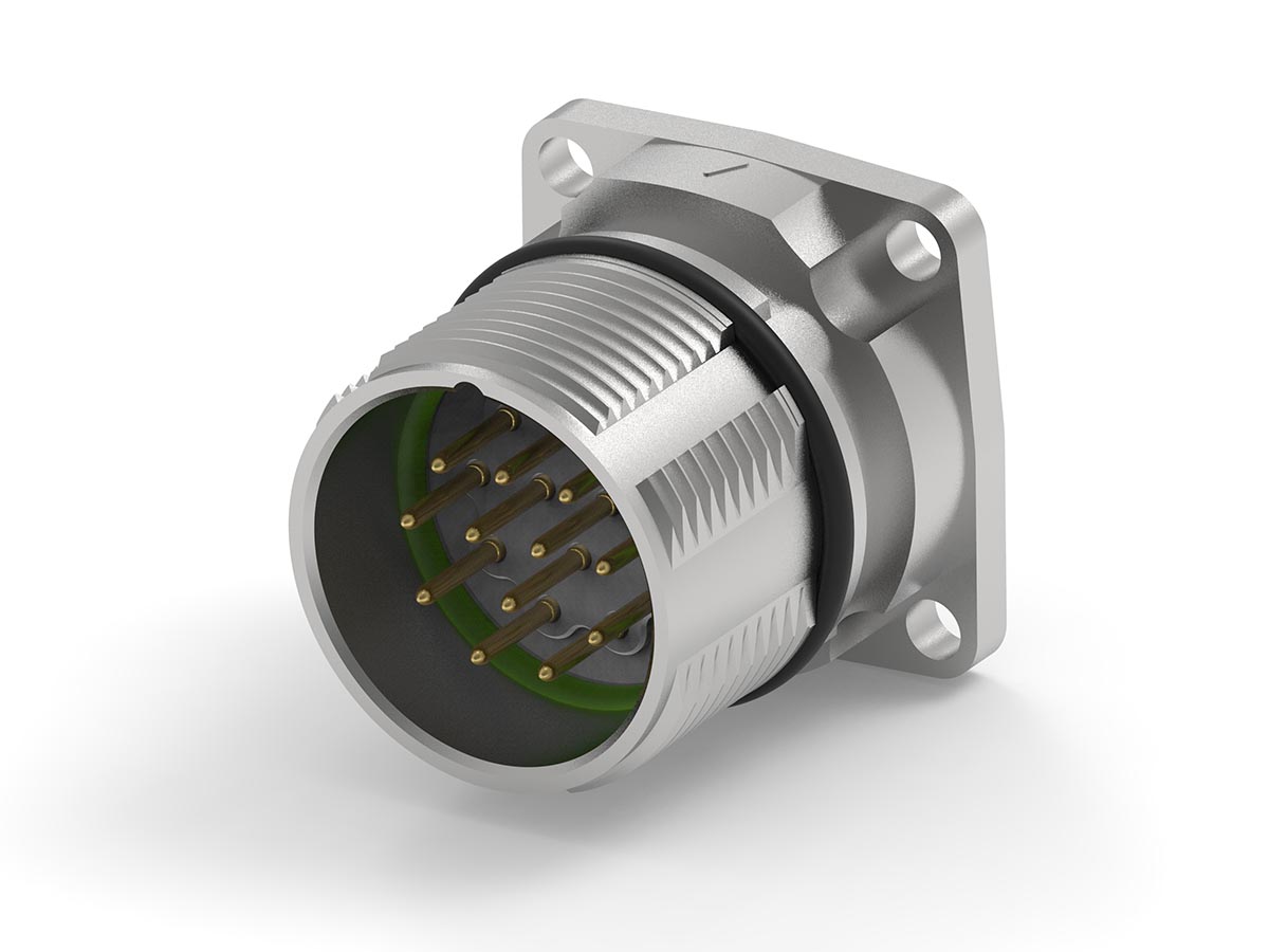 TE Connectivity Circular Connector, 12 Contacts, Flange, Standard Connector, Socket, Female, IP67, Speedtec 623 Series