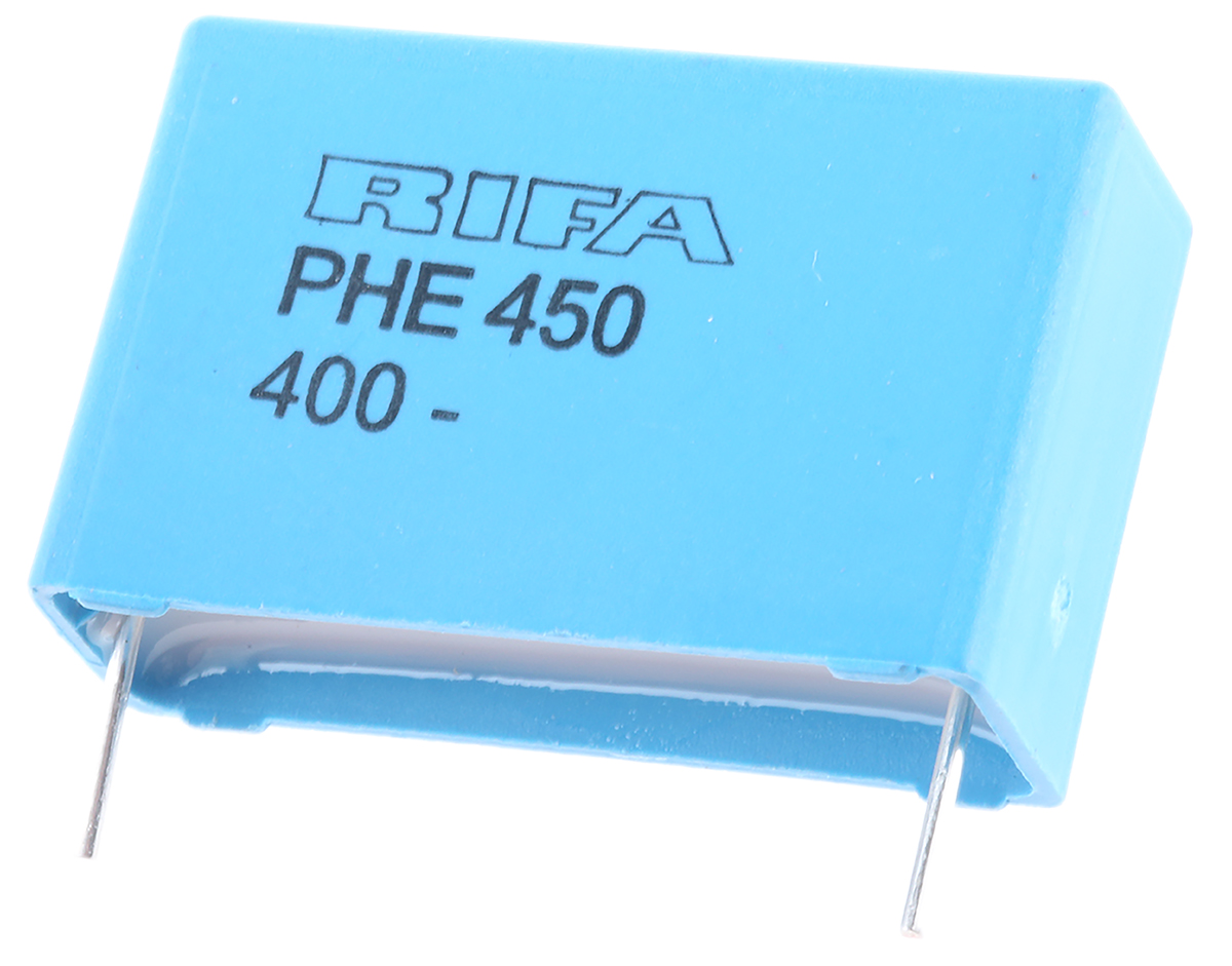 KEMET PHE450 Metallised Polypropylene Film Capacitor, 250 V ac, 400 V dc, ±5%, 470nF, Through Hole