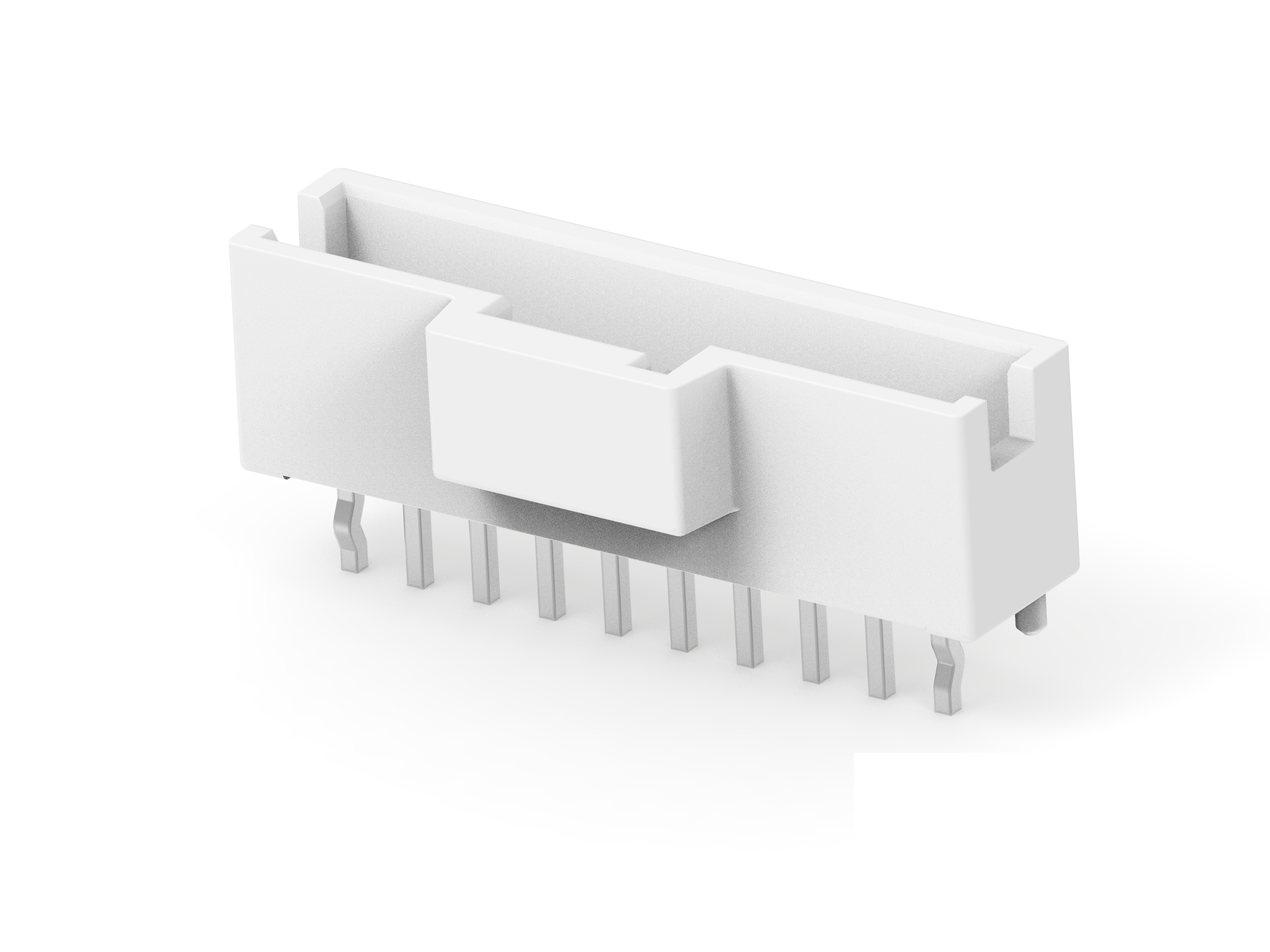 TE Connectivity GRACE INERTIA 2.0 Series Vertical Board PCB Header, 10 Contact(s), 2 mm Pitch, 1 Row, Shrouded