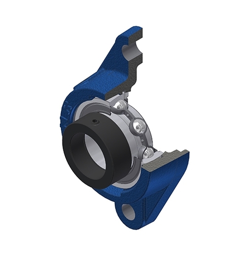 2 Hole Flange Bearing Unit, ESFLE205, 20mm ID
