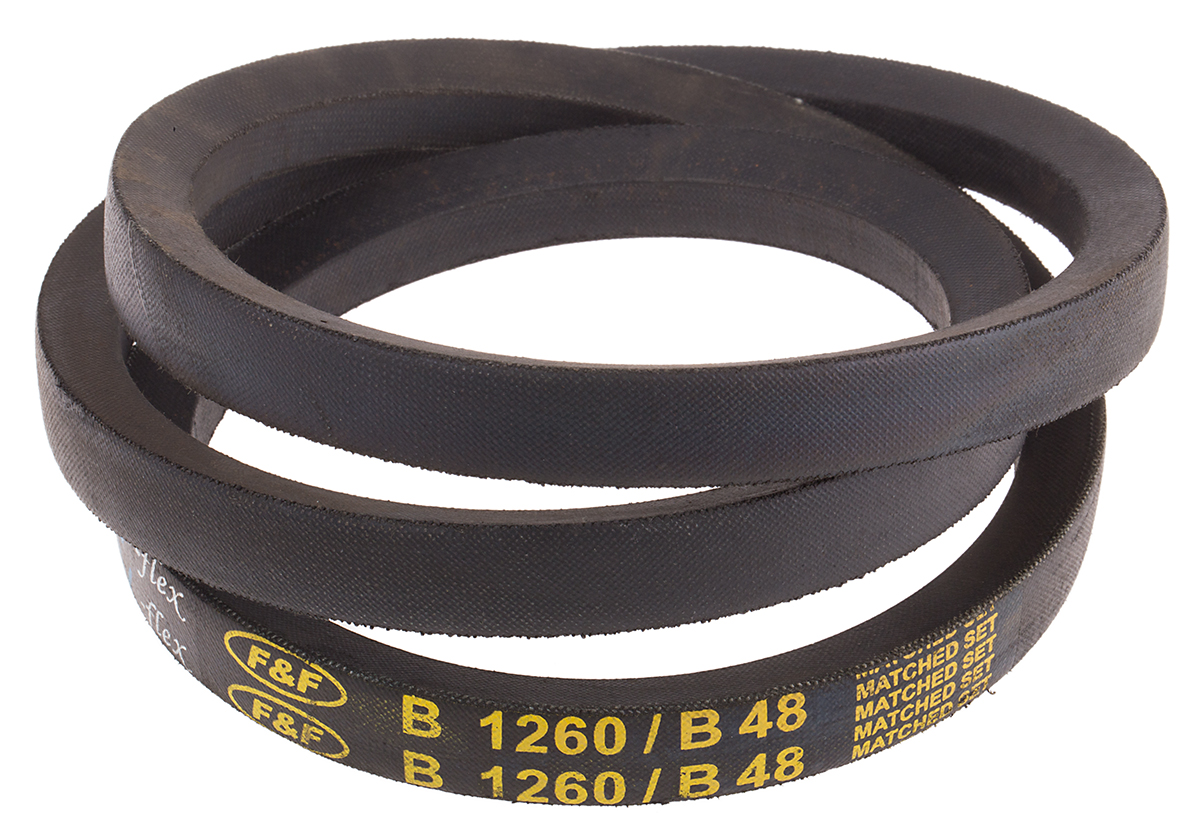 RS PRO Drive Belt, belt section B, 1210mm Length