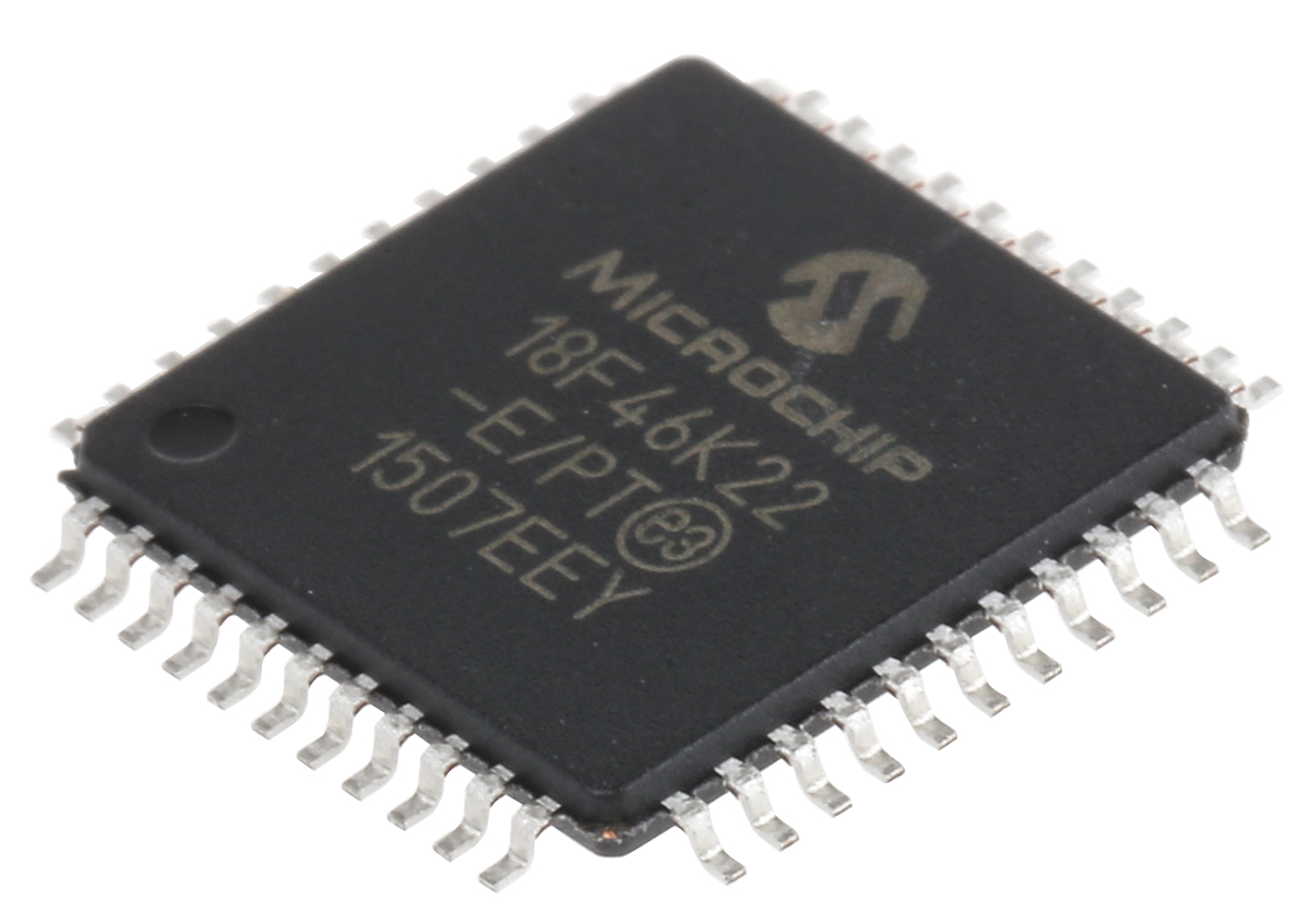 Microchip PIC18F46K22-E/PT, 8 bit PIC, PIC18F46K22 Microcontroller, 64 MHz, 64kB FLASH, 44-Pin TQFP