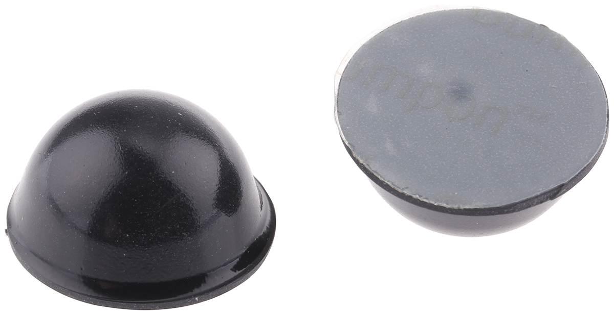 3M Hemispherical PUR Self Adhesive Feet, 19mm diameter x 9.6mm height