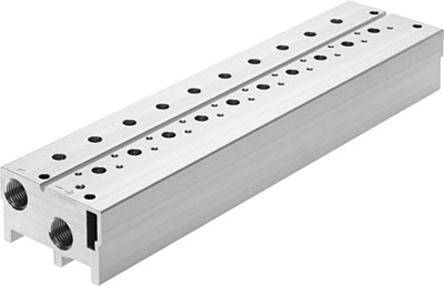 Festo VABM series 8 station G 1/4 Manifold Base for use with 3/2 Way Valves, 576471
