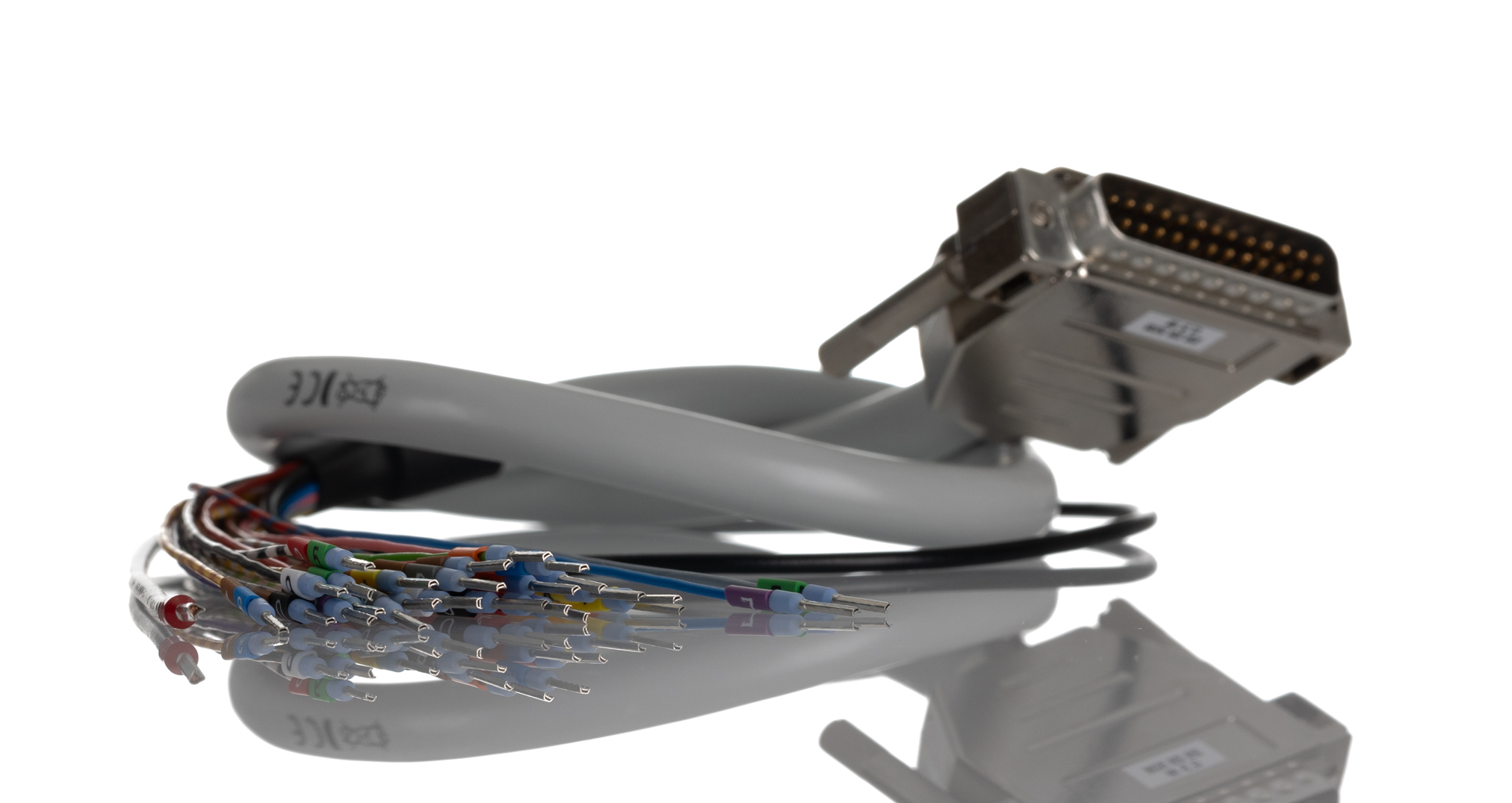 Phoenix Contact Male 25 Pin D-sub Unterminated Serial Cable, 500mm PVC, 25/S, CABLE-D-25SUB/M/OE/0 Series
