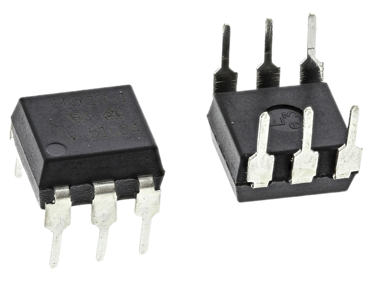 Vishay, CNY17-1 DC Input Transistor Output Optocoupler, Through Hole, 6-Pin PDIP