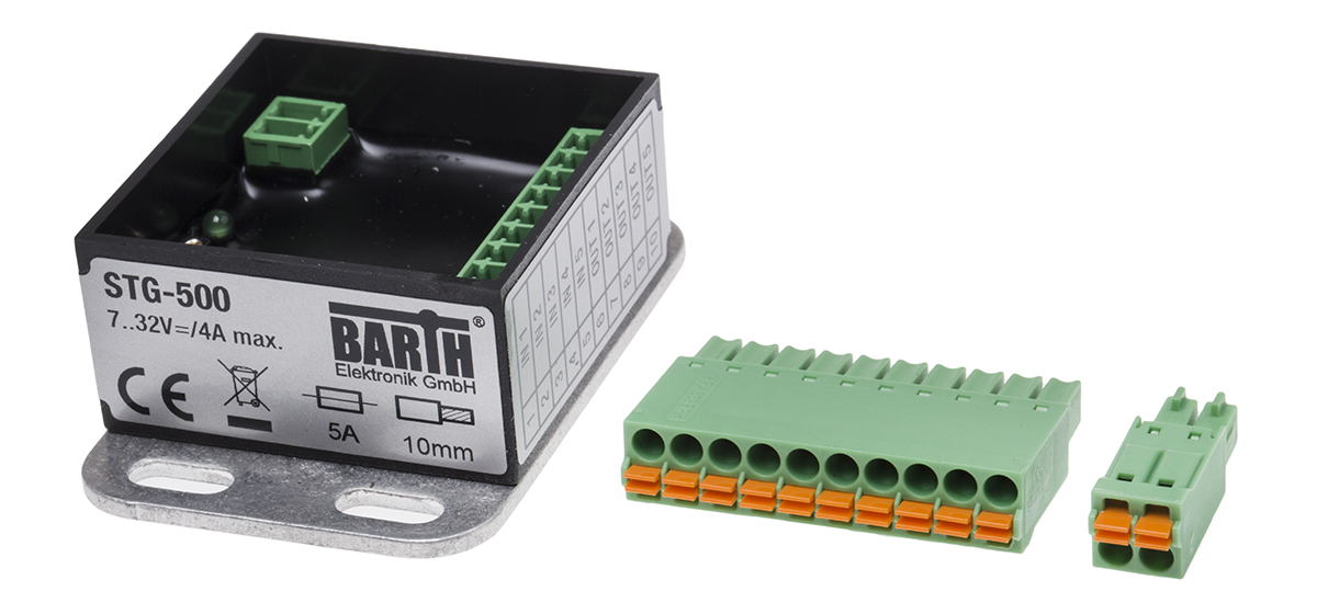 BARTH lococube mini-PLC Series PLC I/O Module for Use with STG-115, 7 → 32 V dc Supply, PWM, Solid State Output,