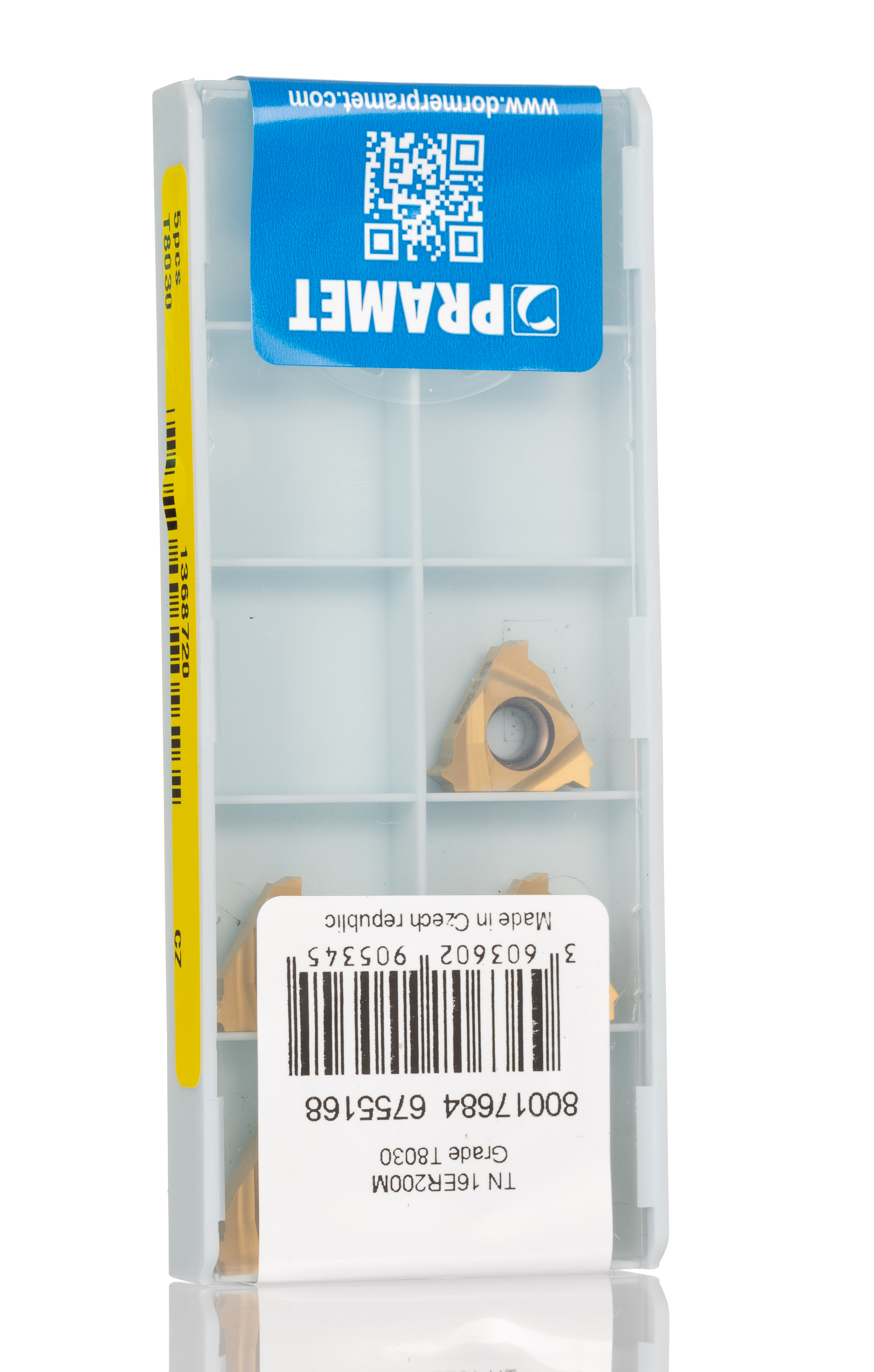 Pramet TN M EXT Series Lathe Insert, 3.47mm Height, 90° Approach, 16.5mm Length