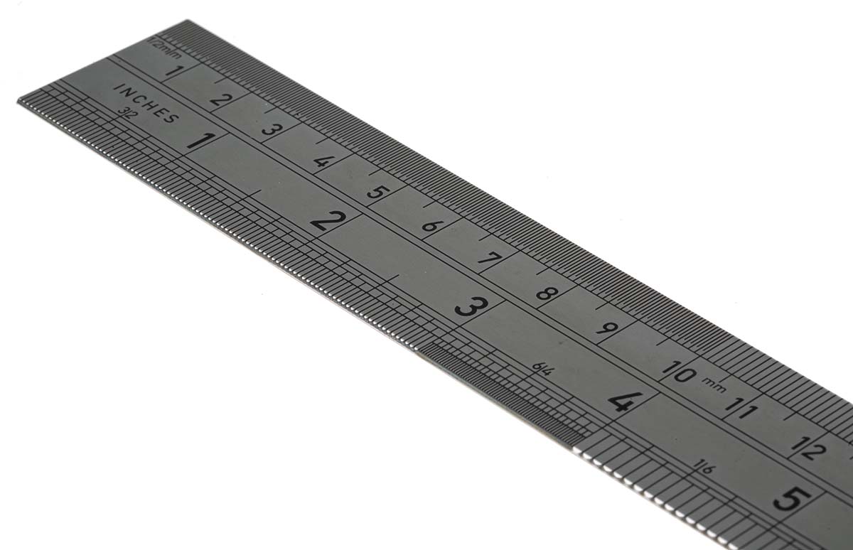 CK 300mm Stainless Steel Imperial, Metric Ruler