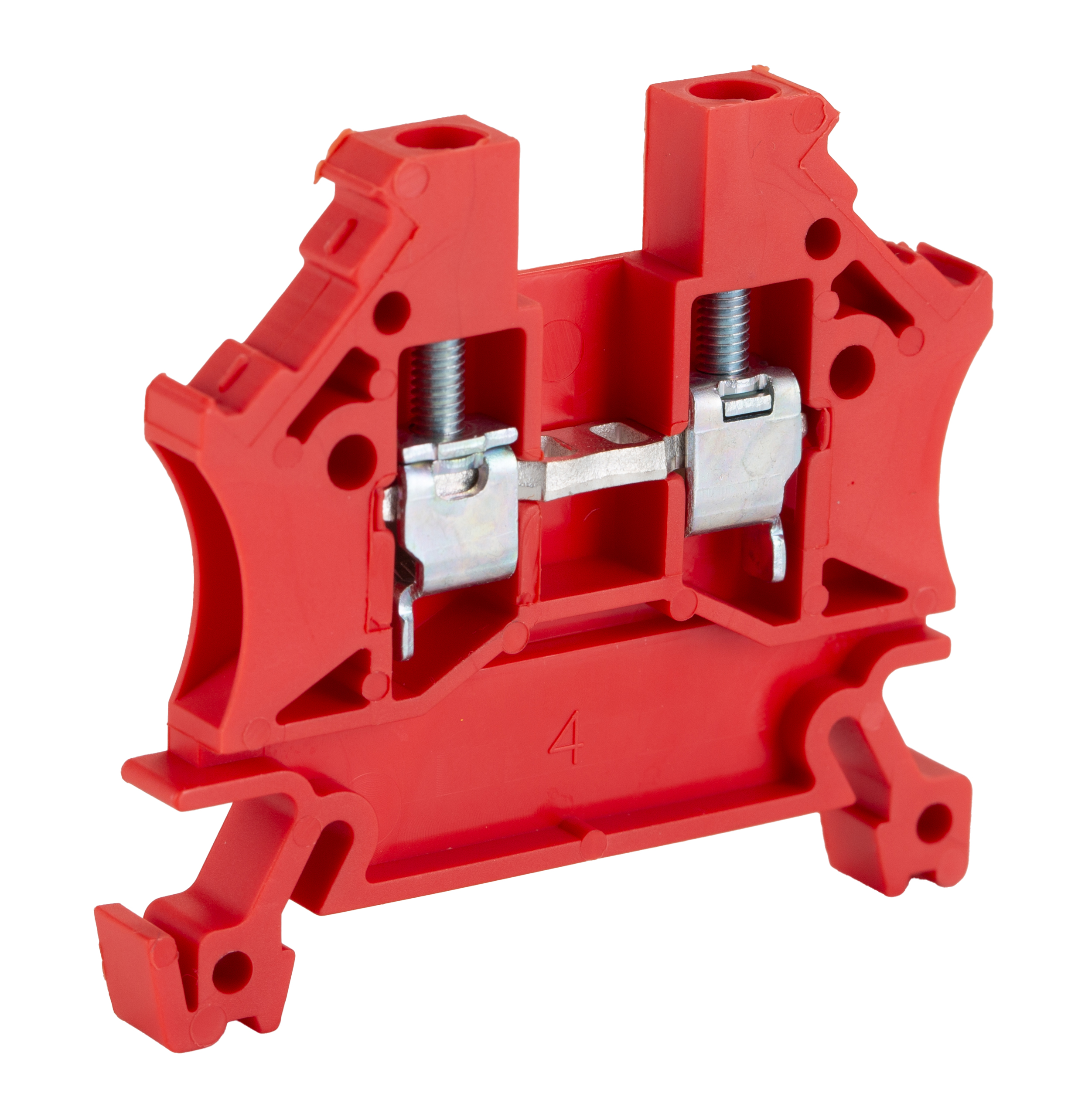 RS PRO Red, Single-Level, Cage Clamp Termination
