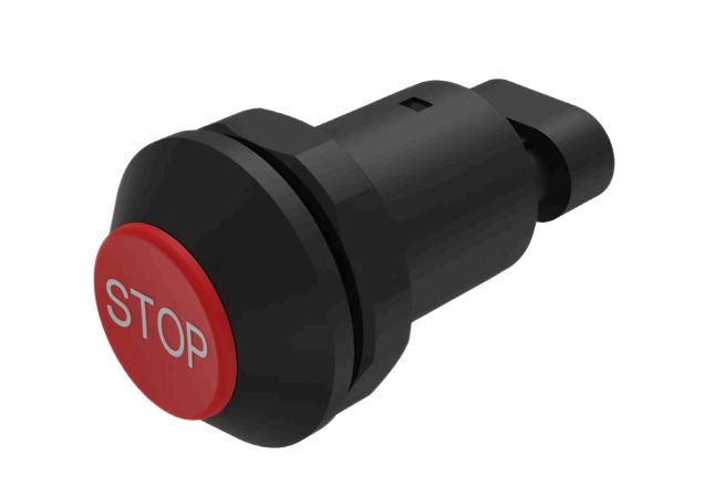 EAO Series 09 Series Push Button Switch, Momentary, Panel Mount, 30mm Cutout, 1 NO, 12 → 48V dc, IP67