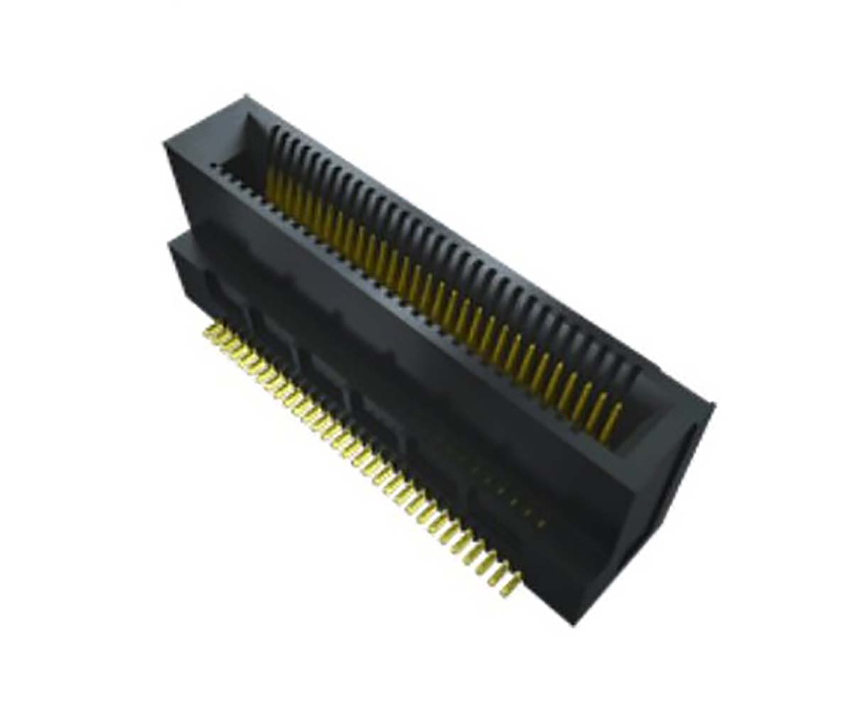 Samtec MEC6 Series Right Angle Female Edge Connector, Surface Mount, 0.635mm Pitch, 1-Row