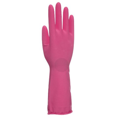Unigloves UCHG300 Pink Latex Work Gloves, Size 10, Latex Coating