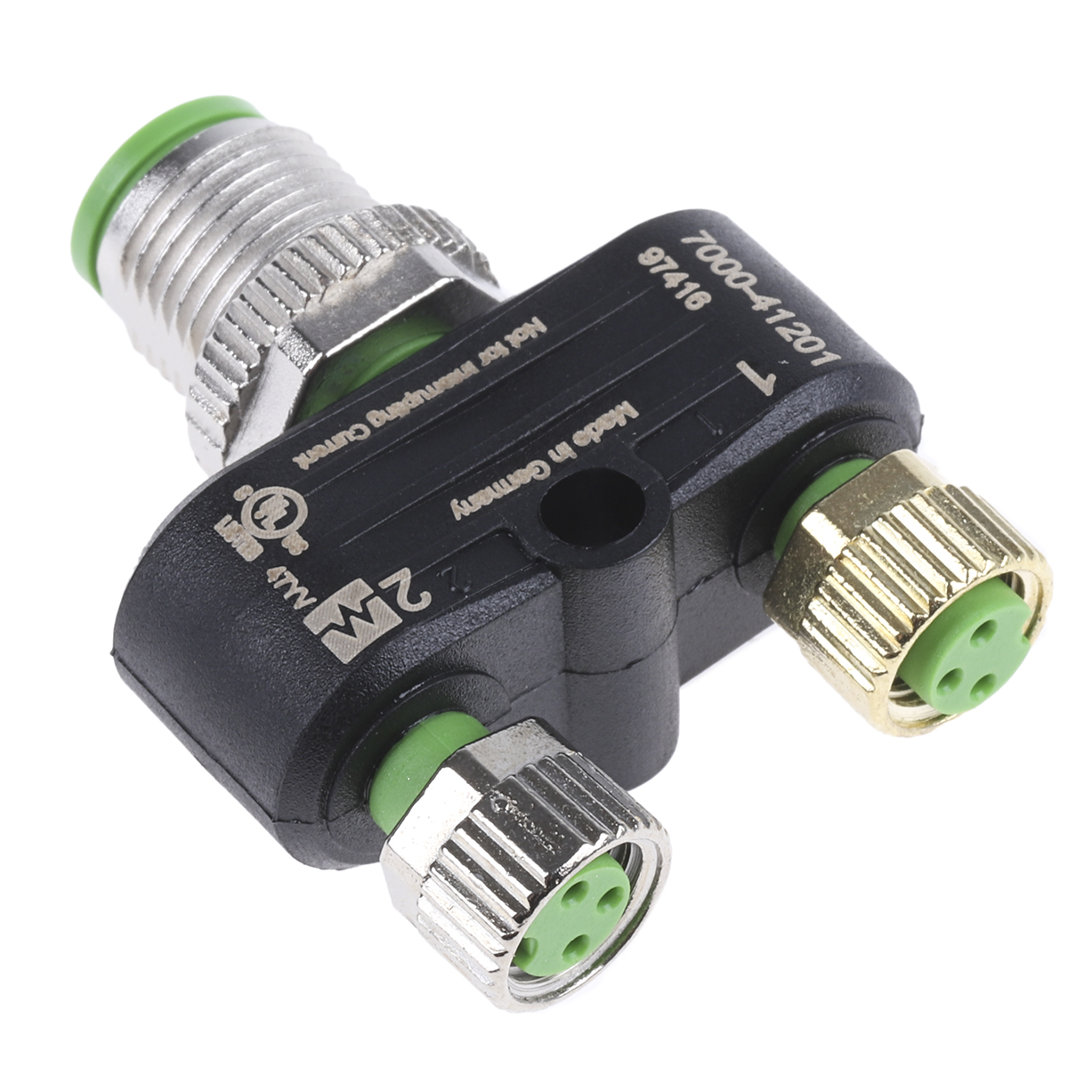 Murrelektronik Limited Circular Connector Adapter, 4 Contacts, Cable, M12 Connector, Plug, Socket, IP65, IP67, 7000