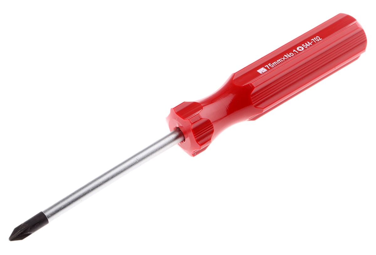 RS PRO Pozidriv  Screwdriver, PZ1 Tip, 75 mm Blade, 164 mm Overall
