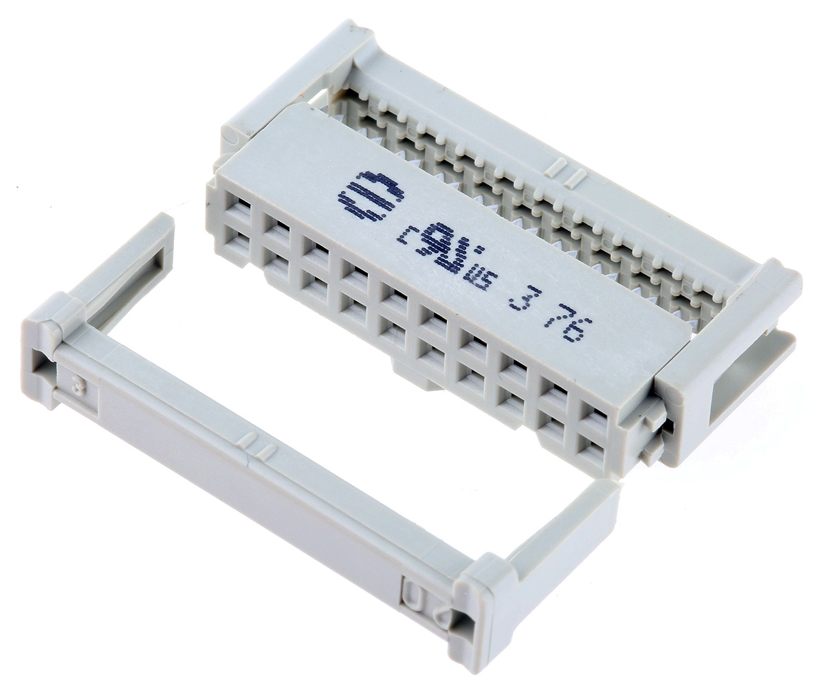 HARTING 20-Way IDC Connector Socket for Cable Mount, 2-Row