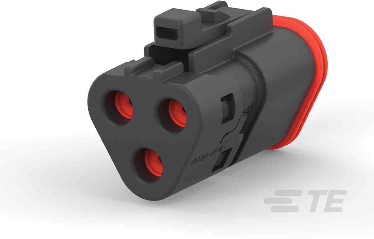 Deutsch, DEUTSCH DT Automotive Connector Plug Black 3 Way DT06-3S-TE32 / 1-2303816-4