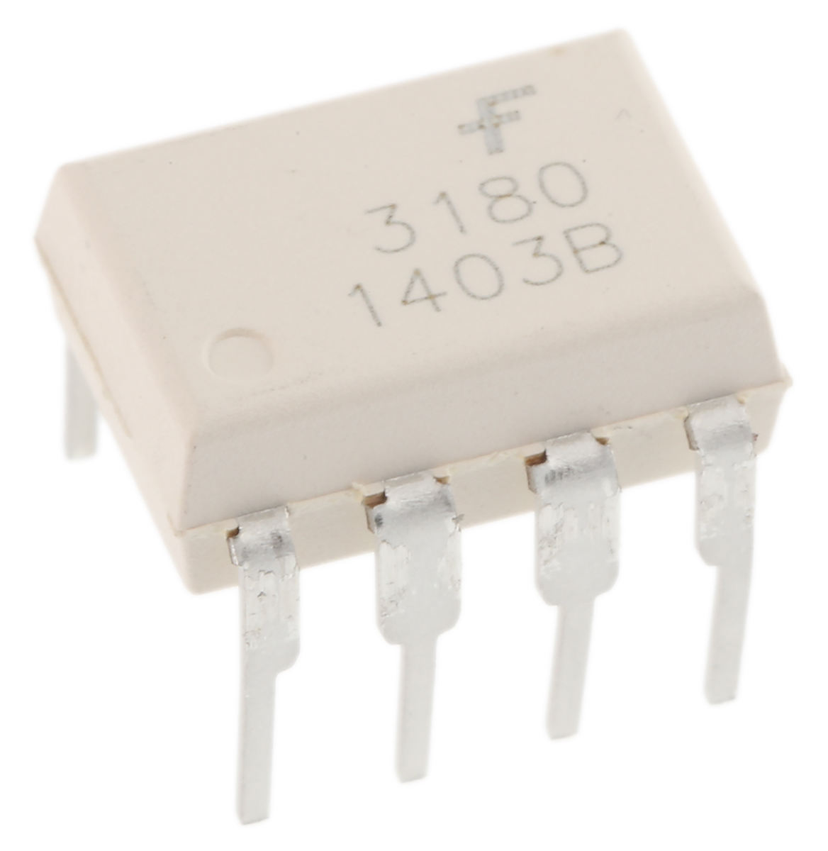 onsemi, FOD3180 DC Input MOSFET Output Optocoupler, Through Hole, 8-Pin DIP
