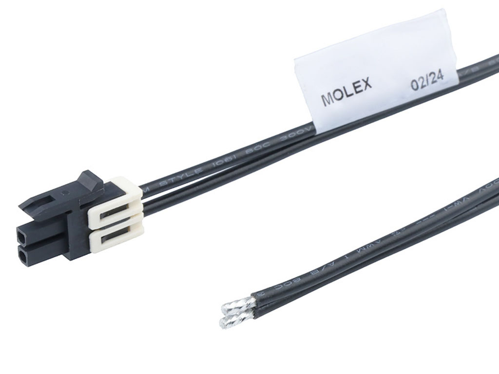 Molex 2 Way Female Micro-Fit+ Pigtail Cable assembly, 600mm