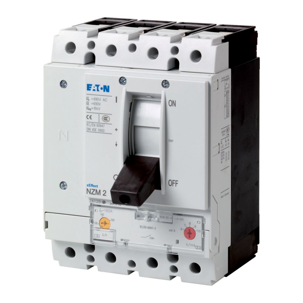Eaton NZM Electronic Circuit Breaker 60A NZM, 4 channels , Fixed