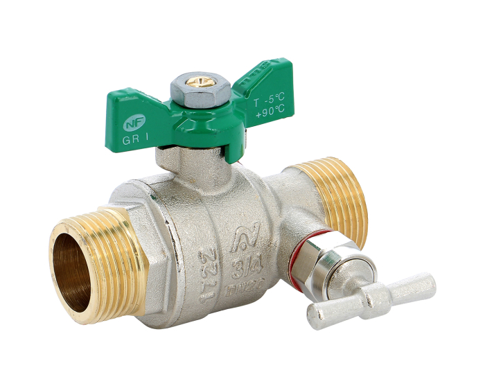 Sferaco Nickel Plated Brass Ball Valve, Ball Valve, Threaded, BSP 1in, 40bar Operating Pressure