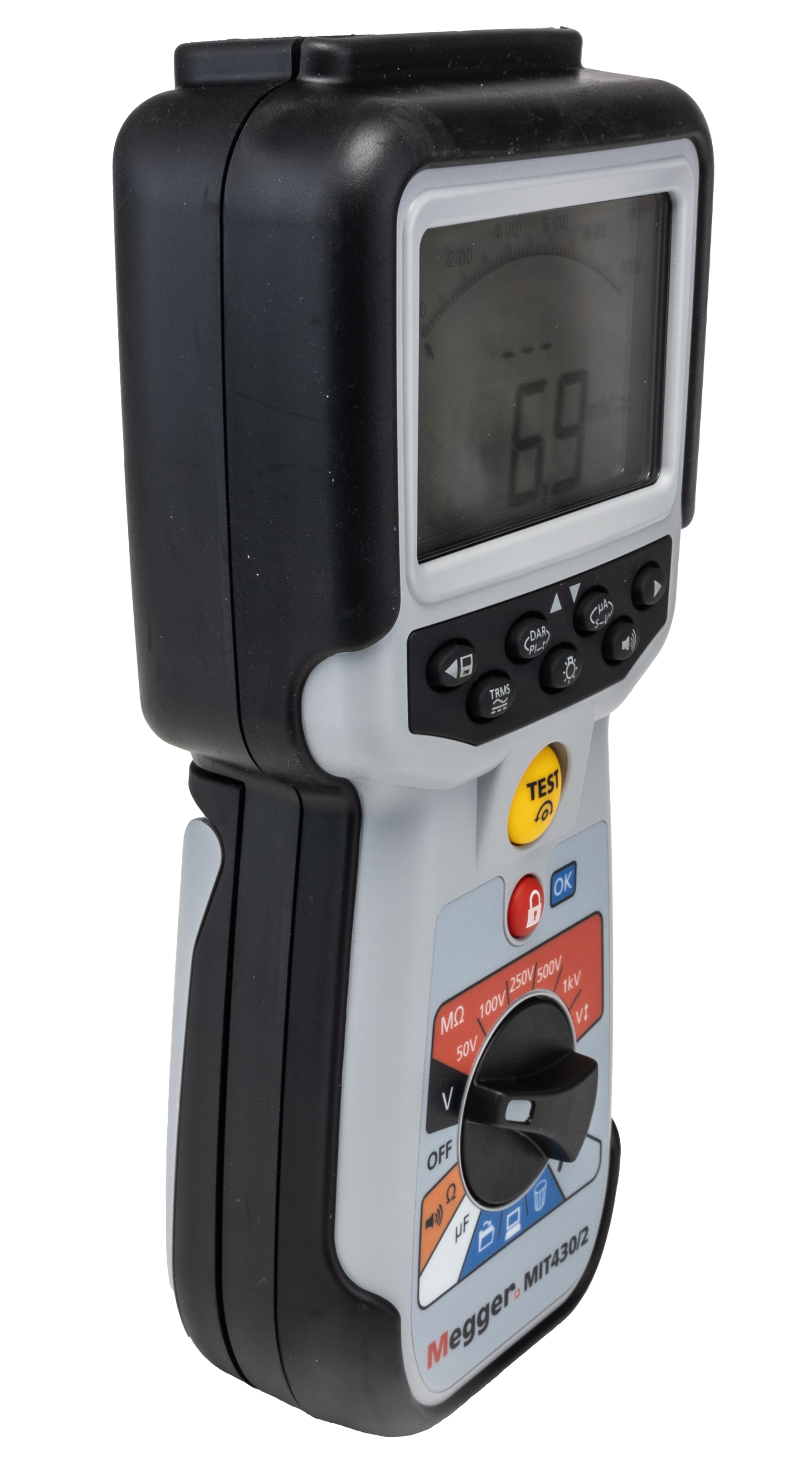Megger MIT430 2 Insulation Tester, 10V Min, 1000V Max, 200GΩ Max, CAT IV - RS Calibration