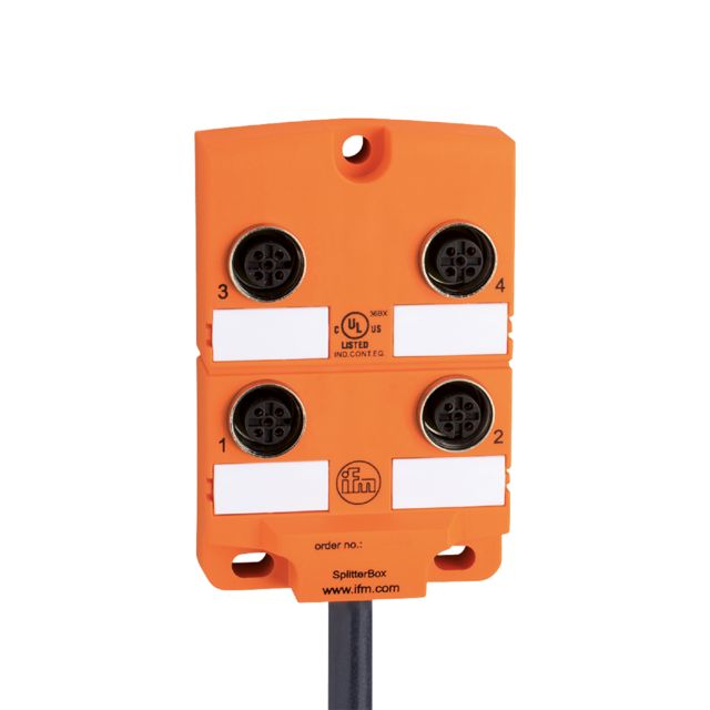 ifm electronic EBC Series Sensor Box, M12, 10m cable, 4 port