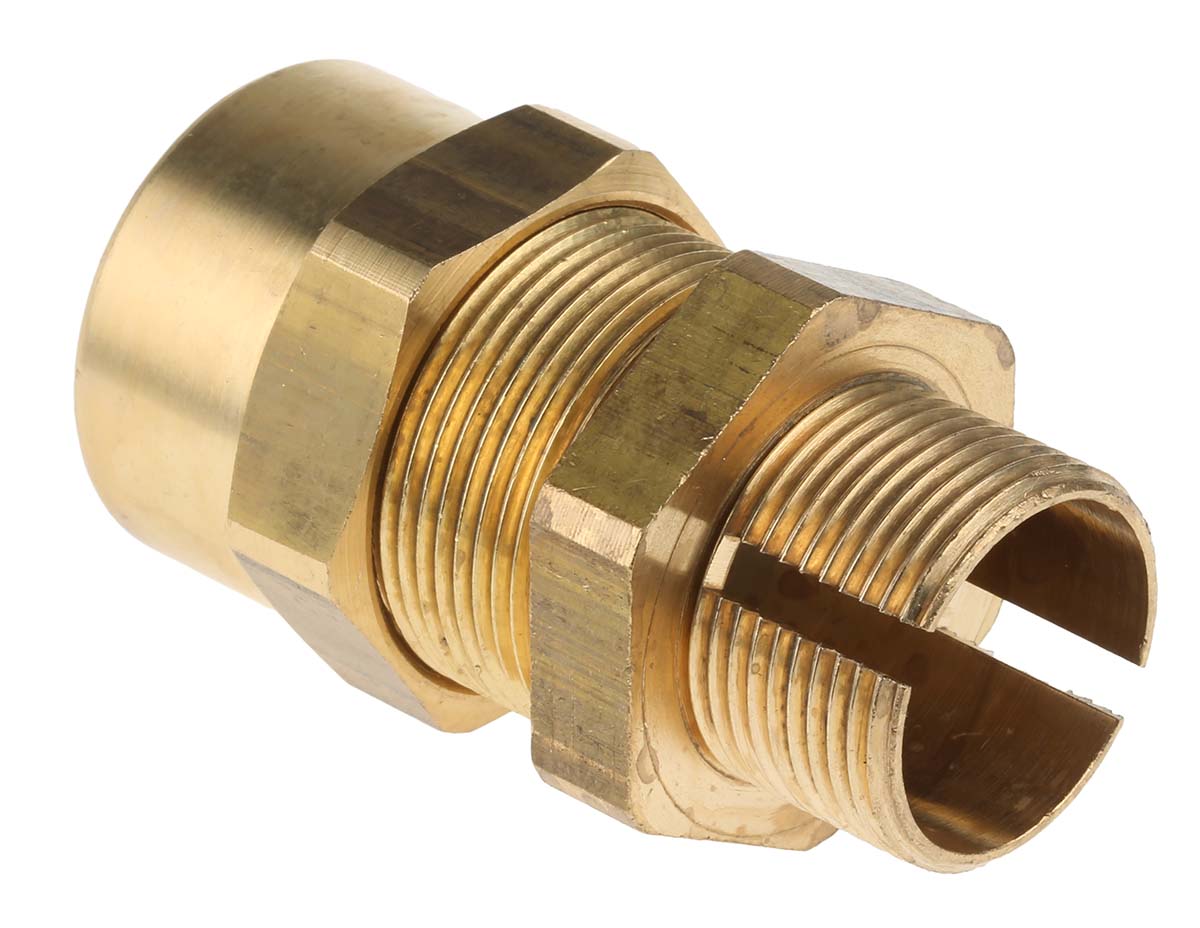 Prysmian AXT-K Series Brass Cable Gland Kit, M25 Thread, 11.5mm min., 21mm max., IP66