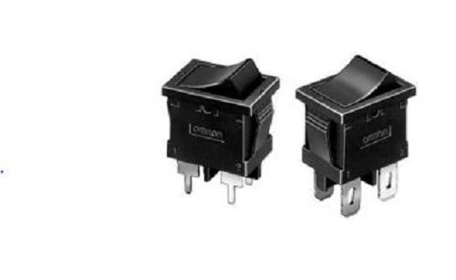 Omron DPST, On-Off Rocker Switch Snap-In