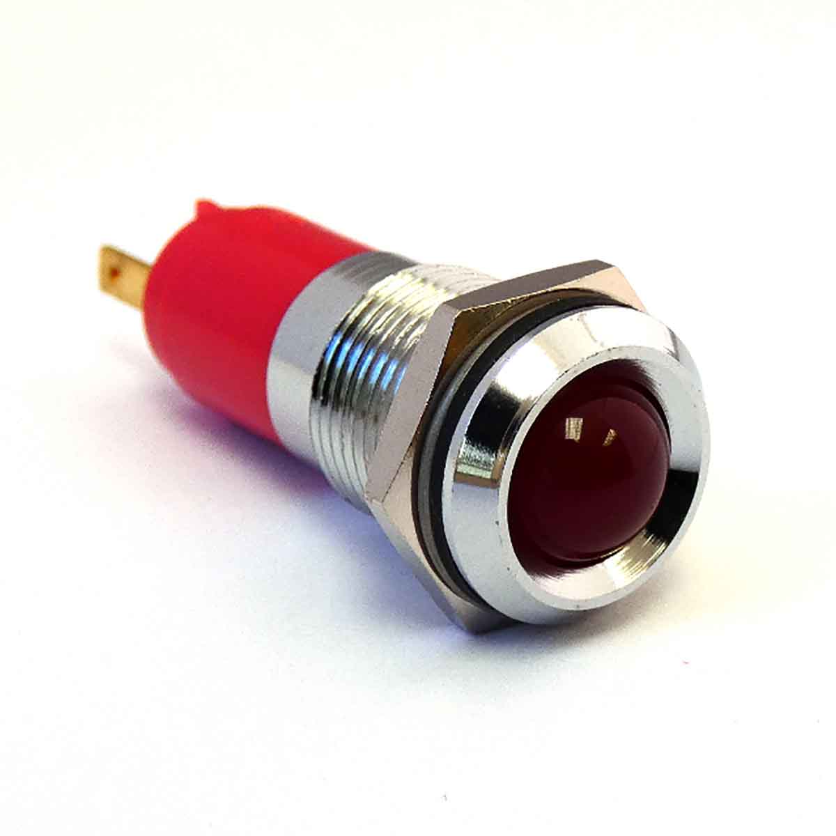 CML Innovative Technologies 192AX25X Series Red Panel Mount Indicator, 12V ac/dc, 14mm Mounting Hole Size, IP67