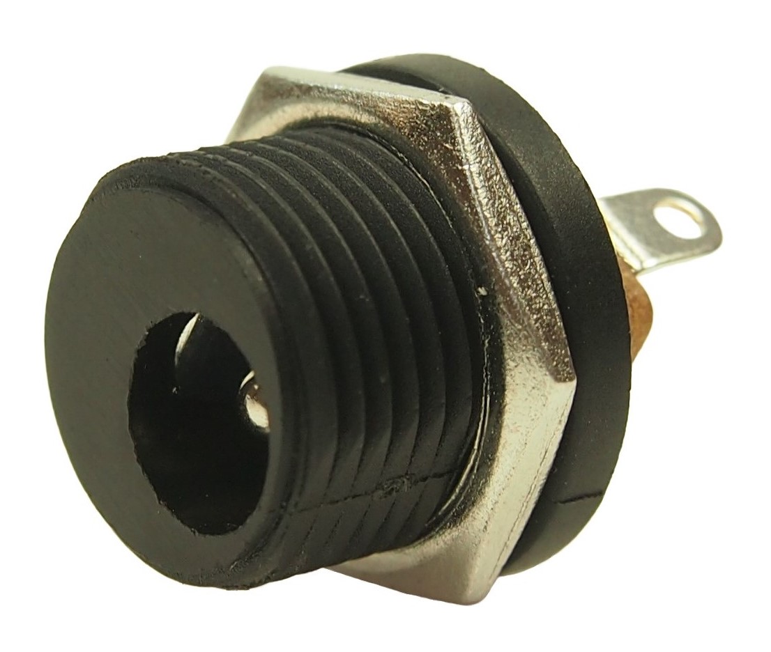 RS PRO DC Power Jack Rated At 1A, 12 V dc, Panel Mount, length 18mm, Tin