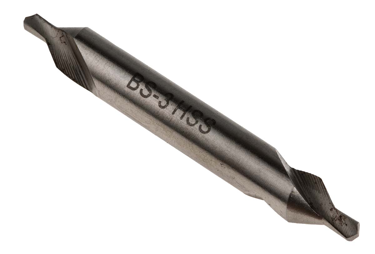 RS PRO HSS double ended centre drill, 2.4mm Diameter, 50mm Overall