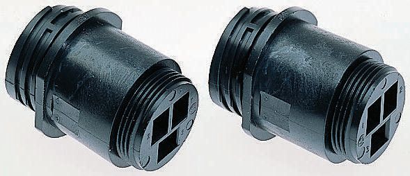 TE Connectivity 3 Way Panel Mount Circular Connectors Receptacle