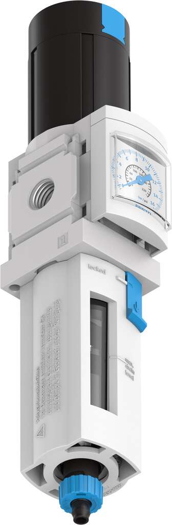 Festo MS4-LFR Polycarbonate Filter Regulator, 40μm, G 1/4, Automatic, 12 bar, 529158