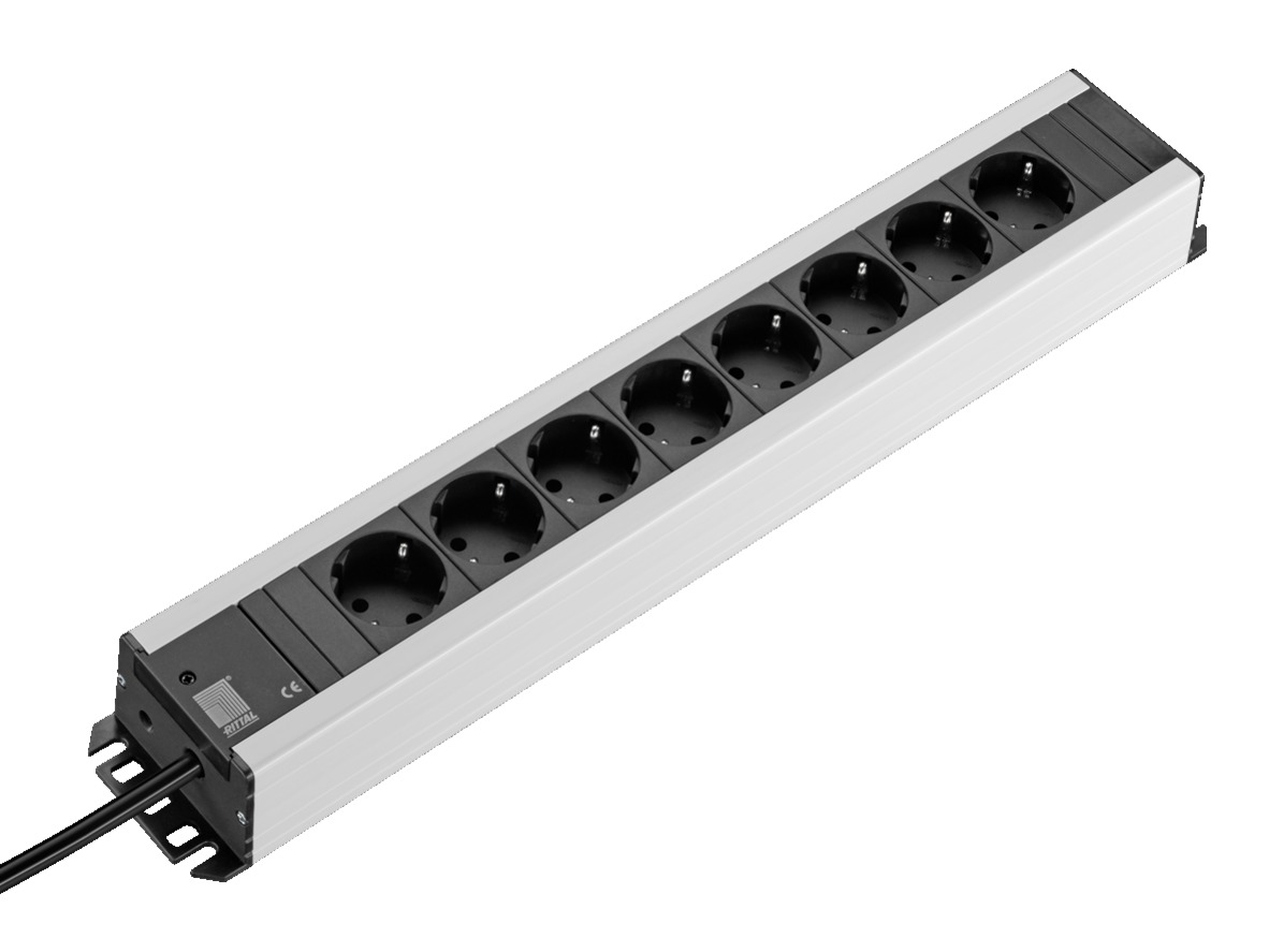 Rittal, DK 7000 Black Vertical Mount Socket Socket, Rated At 16A, 230 V