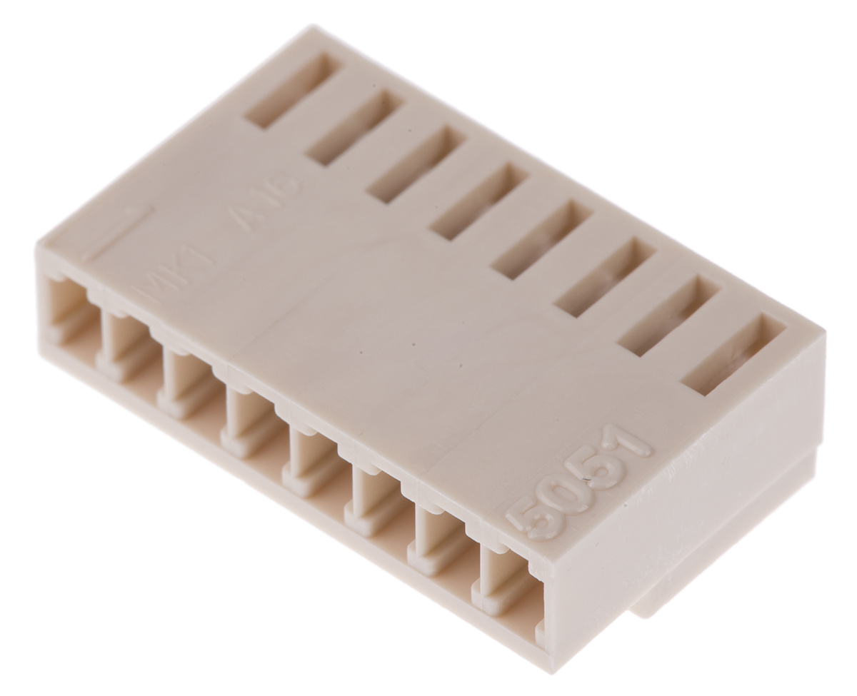 Molex, KK Female Connector Housing, 2.5mm Pitch, 8 Way, 1 Row