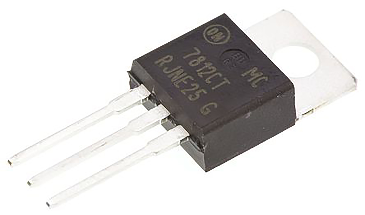 onsemi MC7812CTG, 5-Channel Linear, Voltage Regulator, 1 A, 12 V, TO-220 3-Pin
