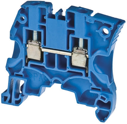 Entrelec 1SNK508020R0000 ZS10 Series Blue, Double-Level, Screw Termination, ATEX