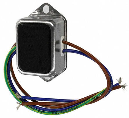 Schaffner, FN2010 1A 250 V ac/dc 0 → 400Hz, Chassis Mount EMI Filter, Wire Lead, Single Phase