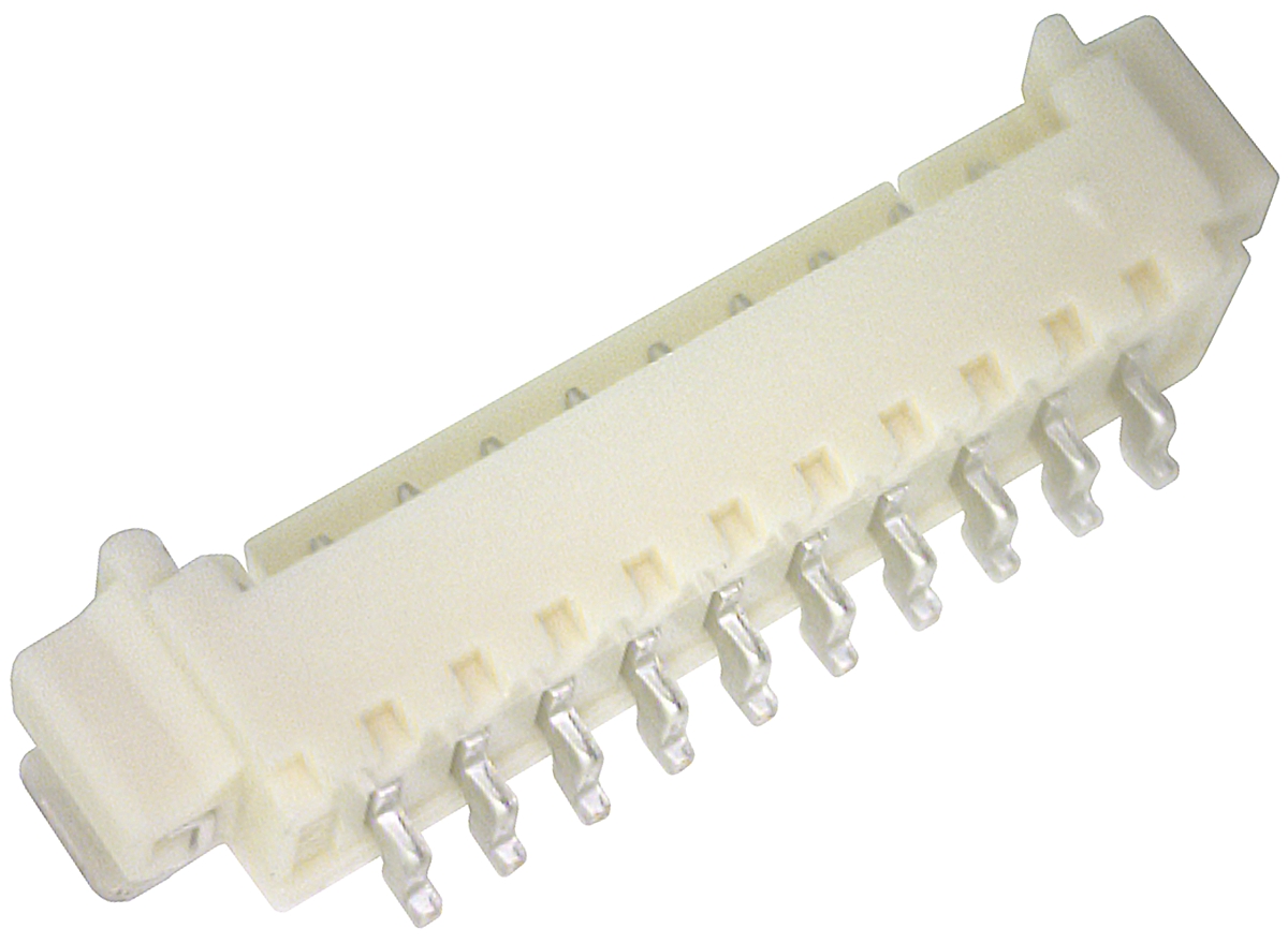 Molex PicoBlade Series Right Angle Surface PCB Header, 10 Contact(s), 1.25 mm Pitch, 1 Row, Shrouded